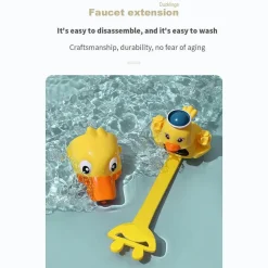 The Blissful Bath Badezimmer-Kids Faucet Extender - Splash Proof Cartoon Design