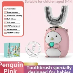 Aqua Essence Badezimmer-Kids Ultrasonic Toothbrush - Smart Silicone Dental Care for Children