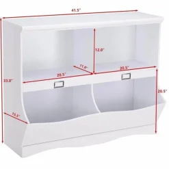 Kinder The Decor Haven Kinderwagen & Zubehör-Kinderbücherregal - Moderner Spielzeug-Organizer und Bücherregal