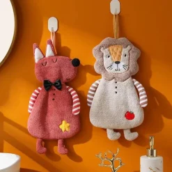 Tom Küche & Esszimmer-Kinderhandtuch aus Korallensamt – weiches, hautfreundliches Handtuch für Küche und Bad