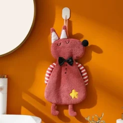 Tom Küche & Esszimmer-Kinderhandtuch aus Korallensamt – weiches, hautfreundliches Handtuch für Küche und Bad