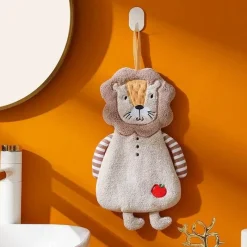 Tom Küche & Esszimmer-Kinderhandtuch aus Korallensamt – weiches, hautfreundliches Handtuch für Küche und Bad