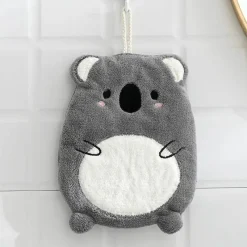 Tom Küche & Esszimmer-Kinderhandtuch aus Mikrofaser, Elefant/Nilpferd, süßes Tier-Design