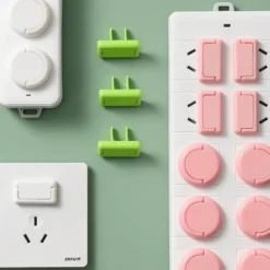 Kinder The Decor Haven Kinderwagen & Zubehör-Kindersichere Steckdosenabdeckungen – Elektrischer Sicherheitsschutz für Kinder