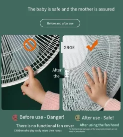 The Decor Haven Gadgets Für Zuhause-Kindersicherheits-Ventilatorabdeckung - Universelles Schutznetz
