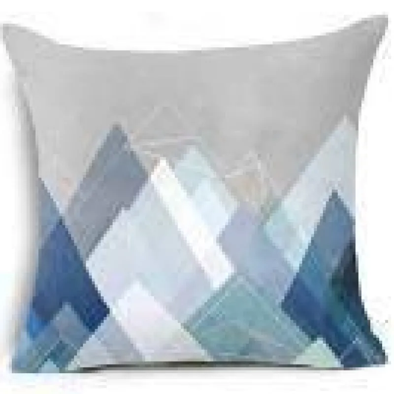 Cozy Haven Bettzeug-Kissenbezüge mit geometrischen Formen – Moderne Dekokissen