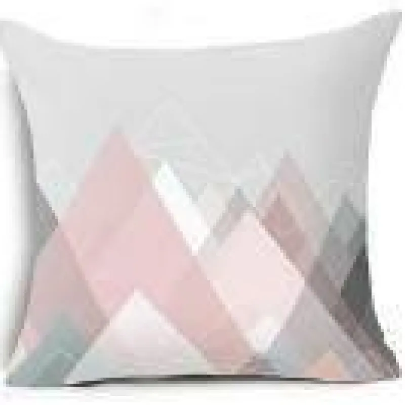 Cozy Haven Bettzeug-Kissenbezüge mit geometrischen Formen – Moderne Dekokissen