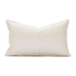 Pillow Haven Bettzeug-Kissenbezug aus Kunstleder – 45 x 45 cm, Creme, Braun, Beige, Sofa-Dekor