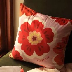 Cozy Cushions Bettzeug-Kissenbezug mit Blumenmuster - Dekorativer Kissenbezug