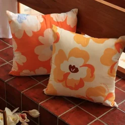 Cozy Cushions Bettzeug-Kissenbezug mit Blumenmuster - Dekorativer Kissenbezug
