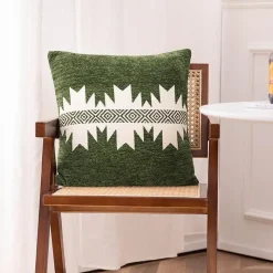 Cozy Cushions Bettzeug-Kissenbezug mit geometrischem Muster - Dekoratives Kissen