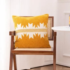 Cozy Cushions Bettzeug-Kissenbezug mit geometrischem Muster - Dekoratives Kissen