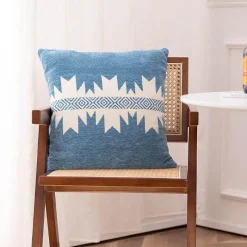 Cozy Cushions Bettzeug-Kissenbezug mit geometrischem Muster - Dekoratives Kissen