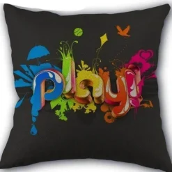 Plush Perch Bettzeug-Kissenbezug mit Musiknoten – Dekorativer Kissenbezug