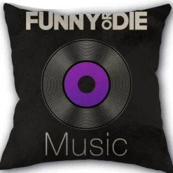 Plush Perch Bettzeug-Kissenbezug mit Musiknoten – Dekorativer Kissenbezug