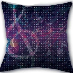 Plush Perch Bettzeug-Kissenbezug mit Musiknoten – Dekorativer Kissenbezug