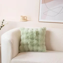 Cozy Cushions Bettzeug-Kissenset aus Kaninchenfellimitat – weiche Dekokissen