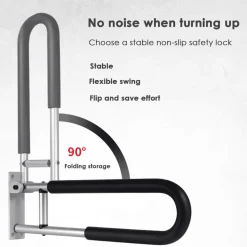 The Relaxation Nook Mobilitäts- Und Support-Tools|Gesundheits-Gadgets-Klappbare Badezimmer-Armlehne - Stützsitz für ältere Menschen