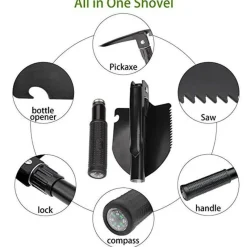 Gear Up u0026 Go Outdoor-Artikel|Outdoor-Gadgets-Klappbare Gartenschaufel – tragbares, einfaches Grabwerkzeug