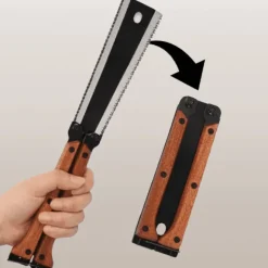 Trail Tech Outdoor-Gadgets|Outdoor & Garten-Klappbare Handsäge – vielseitiges Tischlerwerkzeug mit zwei Schneiden für präzise Schnitte