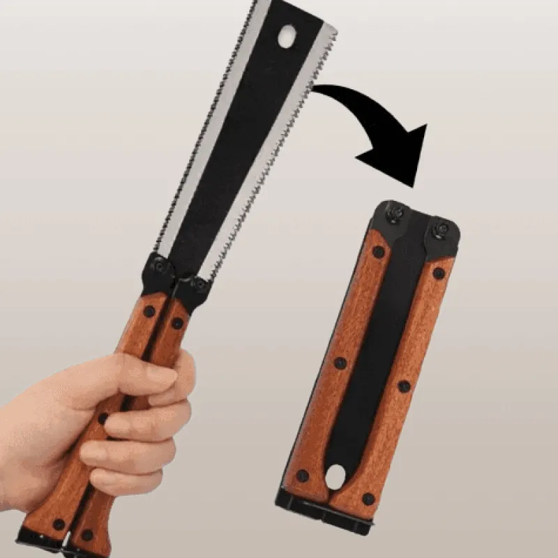Trail Tech Outdoor-Gadgets|Outdoor & Garten-Klappbare Handsäge – vielseitiges Tischlerwerkzeug mit zwei Schneiden für präzise Schnitte
