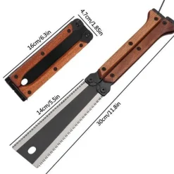 Trail Tech Outdoor-Gadgets|Outdoor & Garten-Klappbare Handsäge – vielseitiges Tischlerwerkzeug mit zwei Schneiden für präzise Schnitte