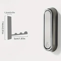 Room to Spare Aufbewahrung Und Organisation-Klappbarer Wandhaken – Versteckter Handtuch- und Kleiderbügel aus Edelstahl