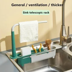 Space Savvy Küche & Esszimmer-Klappbares Abtropfgestell für die Küchenspüle – platzsparender 2-in-1-Organizer