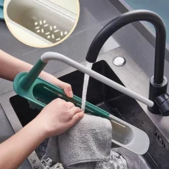 Space Savvy Küche & Esszimmer-Klappbares Abtropfgestell für die Küchenspüle – platzsparender 2-in-1-Organizer