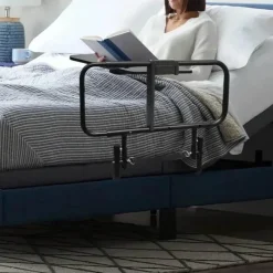 Cozy Living Mobilitäts- Und Support-Tools|Gesundheits-Gadgets-Klappbares Bett-Sicherheitsgeländer mit Tisch - Stützhilfe für ältere Menschen