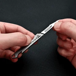 Cozy Living Camping-Werkzeuge|Camping Im Freien-Klappbares Universalmesser aus Titan – Scharfer Allzweckschneider