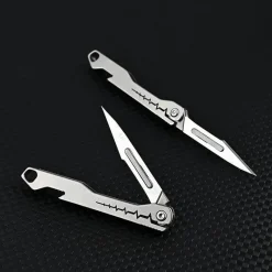 Cozy Living Camping-Werkzeuge|Camping Im Freien-Klappbares Universalmesser aus Titan – Scharfer Allzweckschneider