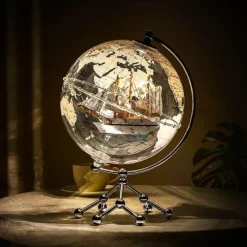 Illuminate Home Beleuchtung-Klare Globus-Dekoration – Transparenter Akzent für Ihr Zuhause