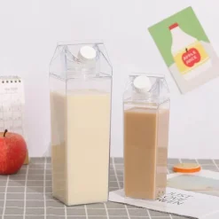 Tom Küche & Esszimmer-e Milchkarton-Wasserflasche - Tragbarer Plastikbecher für Saft und Tee