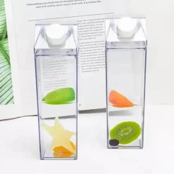 Tom Küche & Esszimmer-e Milchkarton-Wasserflasche - Tragbarer Plastikbecher für Saft und Tee