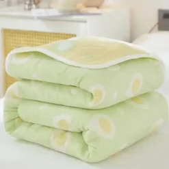 Wrap u0026 Relax Bettzeug-Klassische Baumwolldecke – Sechslagige dünne Gazedecke für Betten und Sofas