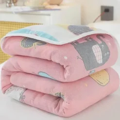 Wrap u0026 Relax Bettzeug-Klassische Baumwolldecke – Sechslagige dünne Gazedecke für Betten und Sofas