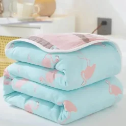 Wrap u0026 Relax Bettzeug-Klassische Baumwolldecke – Sechslagige dünne Gazedecke für Betten und Sofas