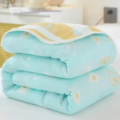 Wrap u0026 Relax Bettzeug-Klassische Baumwolldecke – Sechslagige dünne Gazedecke für Betten und Sofas