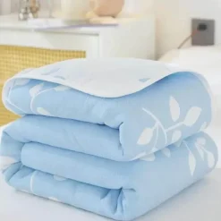 Wrap u0026 Relax Bettzeug-Klassische Baumwolldecke – Sechslagige dünne Gazedecke für Betten und Sofas