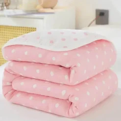 Wrap u0026 Relax Bettzeug-Klassische Baumwolldecke – Sechslagige dünne Gazedecke für Betten und Sofas