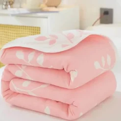 Wrap u0026 Relax Bettzeug-Klassische Baumwolldecke – Sechslagige dünne Gazedecke für Betten und Sofas