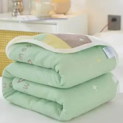 Wrap u0026 Relax Bettzeug-Klassische Baumwolldecke – Sechslagige dünne Gazedecke für Betten und Sofas