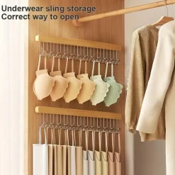 Room to Spare Aufbewahrung Und Organisation-Kleiderbügel aus Holz – Ausziehbare Kleiderstange mit 8/12 Haken