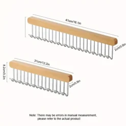 Room to Spare Aufbewahrung Und Organisation-Kleiderbügel aus Holz – Ausziehbare Kleiderstange mit 8/12 Haken