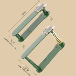 Tranquil Waters Badezimmer-Kleiderbügelständer – Platzsparender Kleiderschrank-Organizer