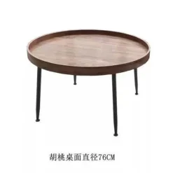 Comfort u0026 Style Möbel-Kleiner runder Couchtisch – Minimalistisches nordisches Design für moderne Wohnungen