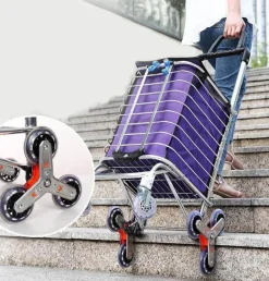 Comfort u0026 Style Gadgets Für Zuhause-Kletter-Einkaufswagen mit Rädern – leicht zu tragender Einkaufswagen