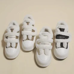 Damen Wilderness Haven Damenschuhe-Klobige Plateauschuhe – Plüsch-Schuhwerk mit erhöhtem Absatz