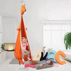 Kinder Little Nest Kinderzimmermöbel-Känguru-Hängematte für Kinder – Kindersichere Tierhängematte